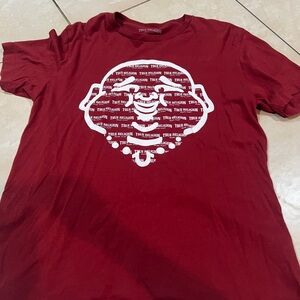 True Religion Men's Burgundy Graphic Tee